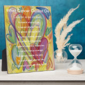 Was Krebs nicht tun Gedicht Herzkunst Druckgrafik Fotoplatte (Seite)