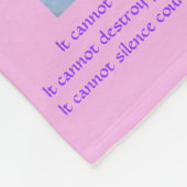 Was Krebs nicht tun Herz Fleece Chemo Blanket (Ecke)