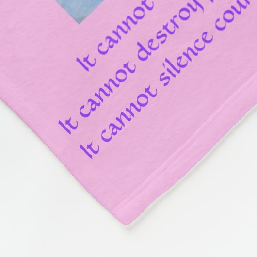 Was Krebs nicht tun Herz Fleece Chemo Blanket (Ecke)