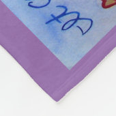 Was Krebs nicht tun Herz Fleece Chemo Blanket (Ecke)