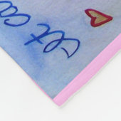 Was Krebs nicht tun Herz Fleece Chemo Blanket (Ecke)