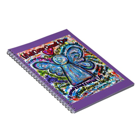 Was Krebs nicht tun kann Angel Art Notebook Journa Notizblock (Rechte Seite)