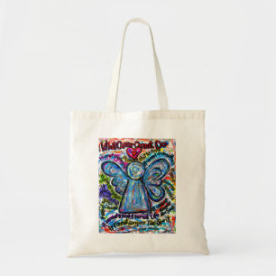 Was Krebs nicht tun kann Angel Art Tote Tasche