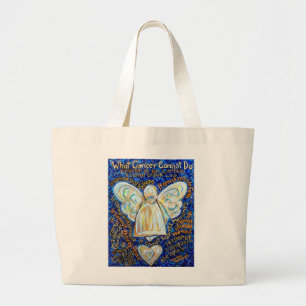 Was Krebs nicht tun kann Angel Art Tote Tasche