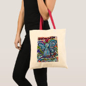 Was Krebs nicht tun kann Angel Art Tote Tasche (Vorderseite (Produkt))