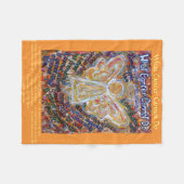 Was Krebs nicht tun kann Angel Chemo Fleece Blanke (Vorderseite (Horizontal))