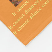 Was Krebs nicht tun kann Angel Chemo Fleece Blanke (Ecke)