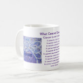 Was Krebs nicht tun kann Angel Coffee Cup Tasse (Vorderseite Links)