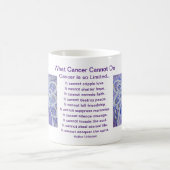 Was Krebs nicht tun kann Angel Coffee Cup Tasse (Mittel)