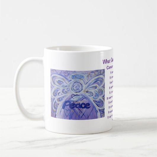 Was Krebs nicht tun kann Angel Coffee Cup Tasse (Links)