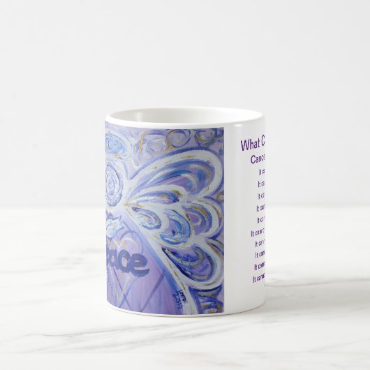 Was Krebs nicht tun kann Angel Coffee Cup Tasse (Mittel)