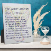 Was Krebs nicht tun kann Angel malen Plaque Fotoplatte (Seite)