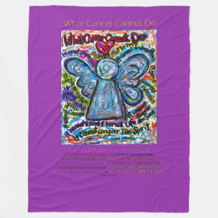 Was Krebs nicht tun kann Chemo Angel Fleece Blanke