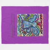 Was Krebs nicht tun kann Chemo Angel Fleece Blanke (Vorderseite (Horizontal))