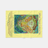 Was Krebs nicht tun kann Chemo Angel Fleece Blanke (Vorderseite (Horizontal))