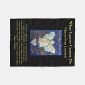 Was Krebs nicht tun kann Chemo Custom Blanket Fleecedecke (Vorderseite (Horizontal))