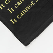 Was Krebs nicht tun kann Chemo Custom Blanket Fleecedecke (Ecke)