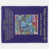 Was Krebs nicht tun kann Chemo Custom Blanket Fleecedecke (Vorderseite (Horizontal))