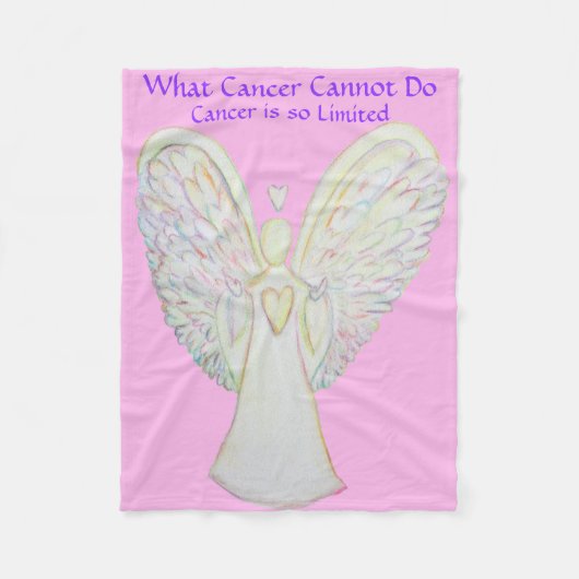 Was Krebs nicht tun kann Chemo Custom Blanket Fleecedecke (Vorderseite)