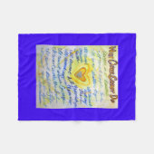 Was Krebs nicht tun kann Chemo Custom Blanket Fleecedecke (Vorderseite (Horizontal))