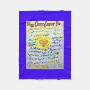 Was Krebs nicht tun kann Chemo Custom Blanket Fleecedecke