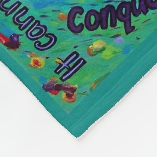 Was Krebs nicht tun kann Chemo Custom Blanket Fleecedecke (Ecke)