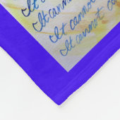 Was Krebs nicht tun kann Chemo Custom Blanket Fleecedecke (Ecke)
