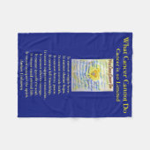 Was Krebs nicht tun kann Chemo Custom Blanket Fleecedecke (Vorderseite (Horizontal))