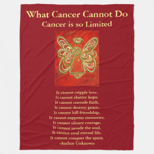 Was Krebs nicht tun kann Chemo Custom Blanket Fleecedecke
