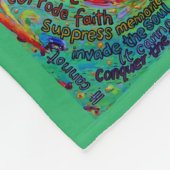 Was Krebs nicht tun kann Chemo Custom Blanket Fleecedecke (Ecke)