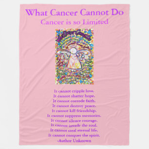 Was Krebs nicht tun kann Chemo Custom Blanket Fleecedecke