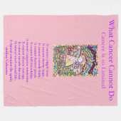 Was Krebs nicht tun kann Chemo Custom Blanket Fleecedecke (Vorderseite (Horizontal))