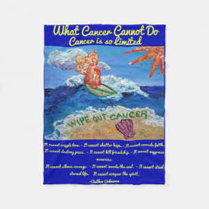 Was Krebs nicht tun kann Chemo Custom Blanket Fleecedecke