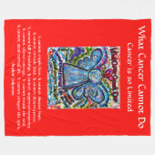 Was Krebs nicht tun kann Chemo Custom Blanket Fleecedecke (Vorderseite (Horizontal))