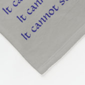 Was Krebs nicht tun kann Chemo Custom Blanket Fleecedecke (Ecke)