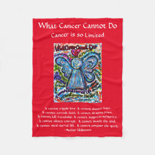 Was Krebs nicht tun kann Chemo Custom Blanket Fleecedecke