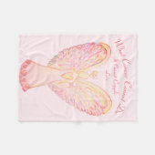 Was Krebs nicht tun kann Chemo Custom Blanket Fleecedecke (Vorderseite (Horizontal))
