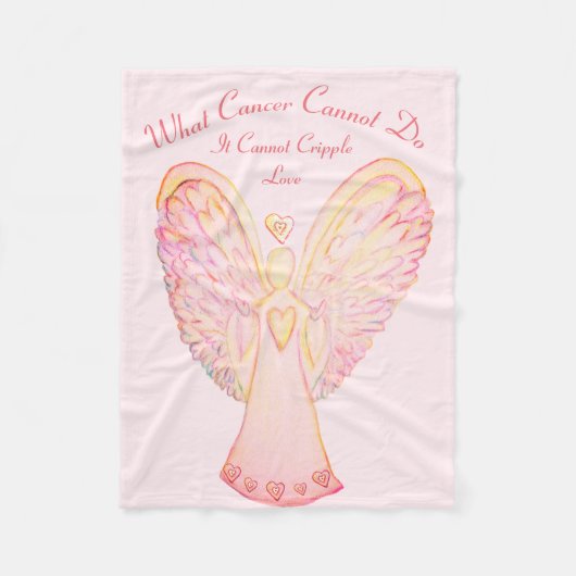 Was Krebs nicht tun kann Chemo Custom Blanket Fleecedecke (Vorderseite)