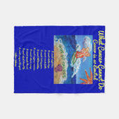 Was Krebs nicht tun kann Chemo Custom Blanket Fleecedecke (Vorderseite (Horizontal))