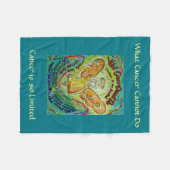 Was Krebs nicht tun kann Chemo Custom Blanket Fleecedecke (Vorderseite (Horizontal))