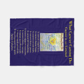 Was Krebs nicht tun kann Chemo Custom Blanket Fleecedecke (Vorderseite (Horizontal))