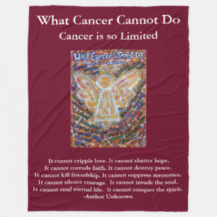 Was Krebs nicht tun kann Chemo Custom Blanket Fleecedecke