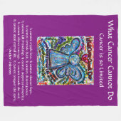 Was Krebs nicht tun kann Chemo Custom Blanket Fleecedecke (Vorderseite (Horizontal))