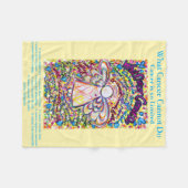 Was Krebs nicht tun kann Chemo Custom Blanket Fleecedecke (Vorderseite (Horizontal))