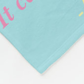 Was Krebs nicht tun kann Chemo Custom Blanket Fleecedecke (Ecke)