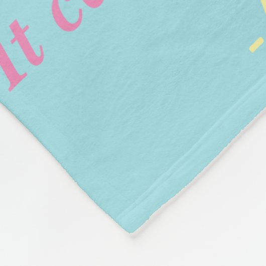 Was Krebs nicht tun kann Chemo Custom Blanket Fleecedecke (Ecke)