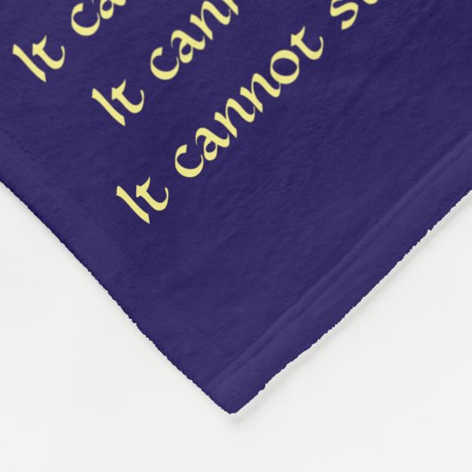 Was Krebs nicht tun kann Chemo Custom Blanket Fleecedecke (Ecke)