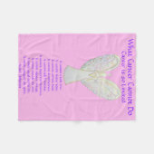 Was Krebs nicht tun kann Chemo Custom Blanket Fleecedecke (Vorderseite (Horizontal))