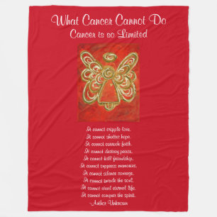 Was Krebs nicht tun kann Chemo Custom Blanket Fleecedecke