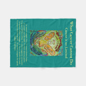 Was Krebs nicht tun kann Chemo Custom Blanket Fleecedecke (Vorderseite (Horizontal))